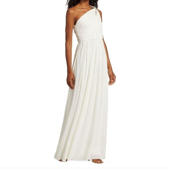 NWT Halston Michaela Shirred Gown STUNNING - Picture 6 of 10